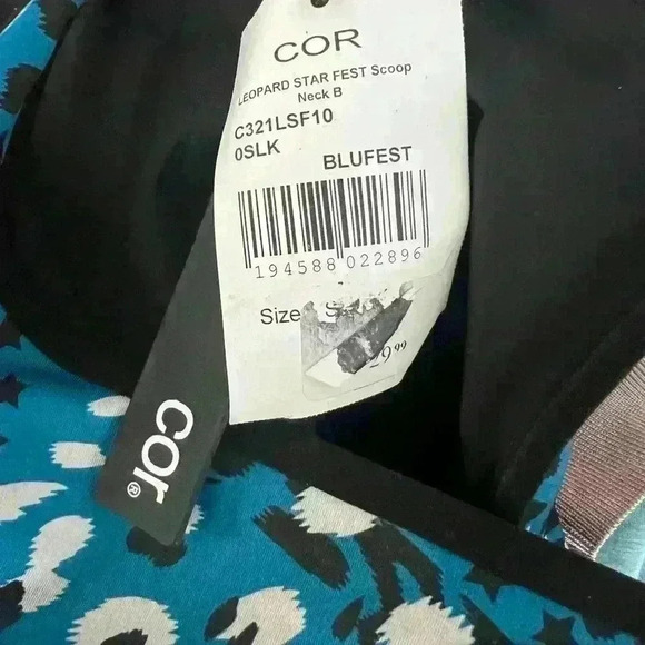 Ultra Cor Womens Blue Knit Fitness Running Sports Bra Athletic NWT sm - Picture 3 of 3